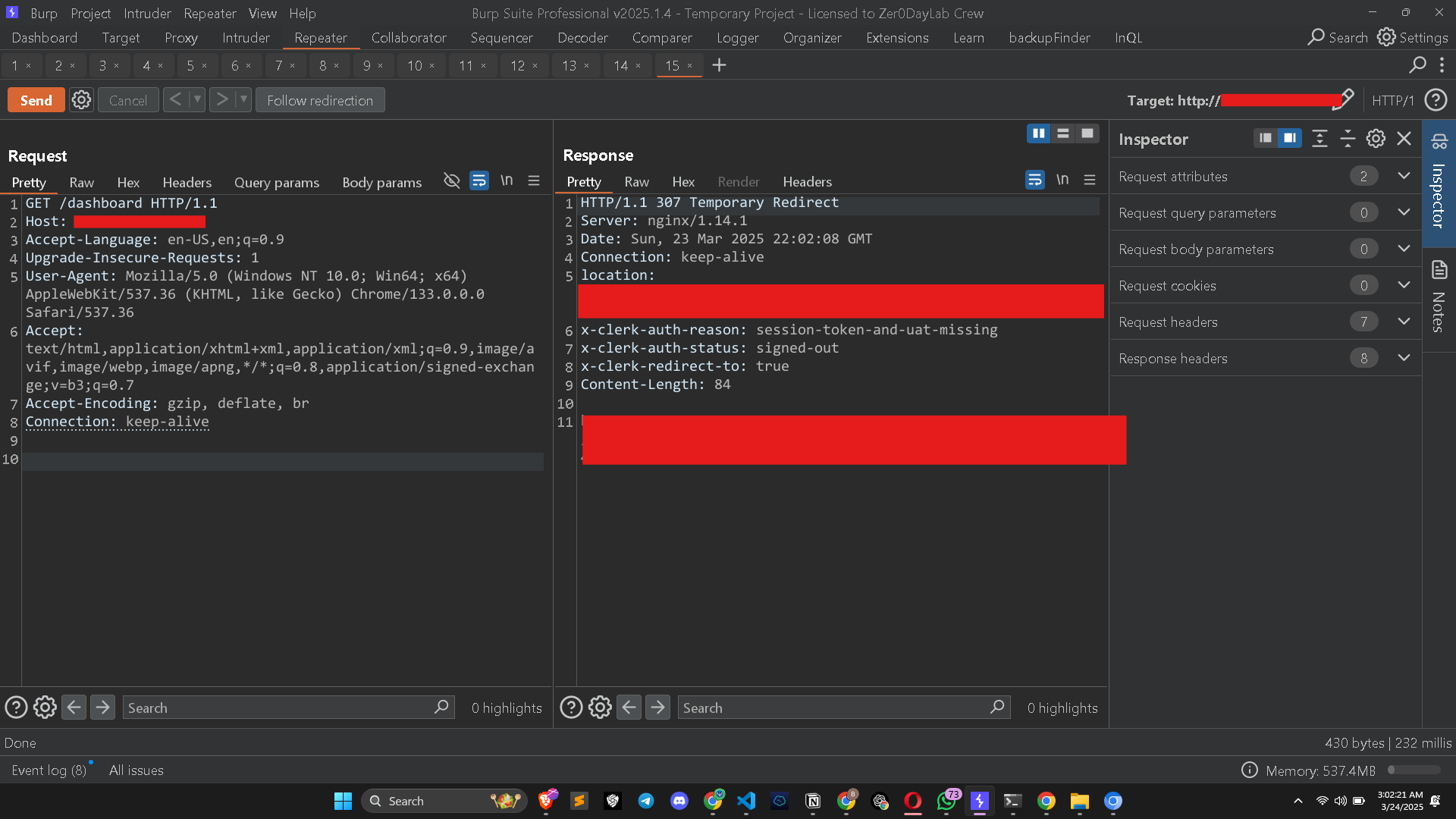 CVE-2025-29927 Middleware Bypass Vulnerability PoC
